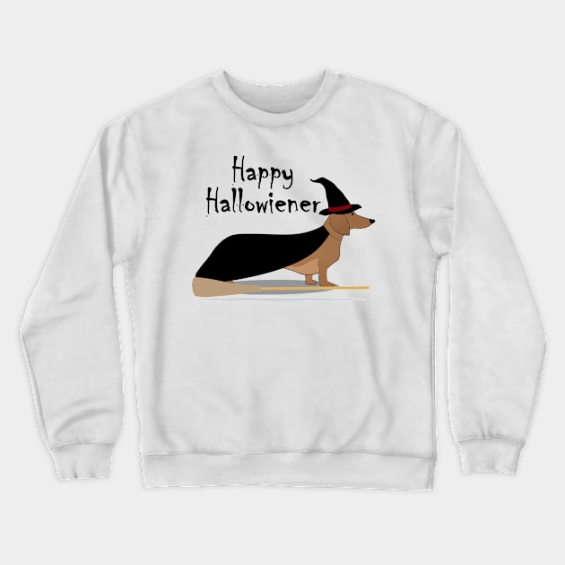 Happy Hallowiener - Witch Crewneck Sweatshirt by GorsskyVlogs